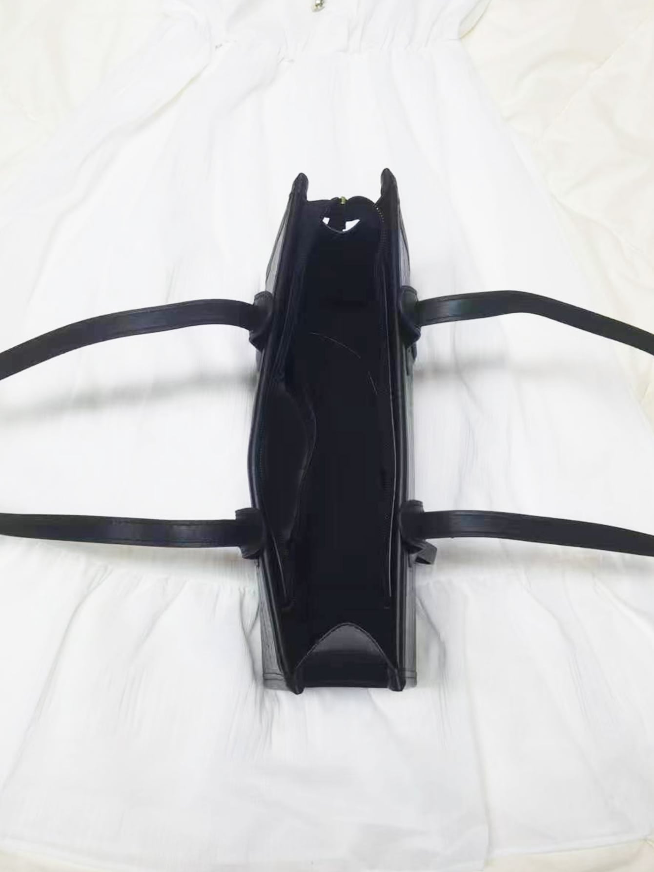 حقيبة يد بطباعة أحرف أنيقة شنط وحقائب شنط