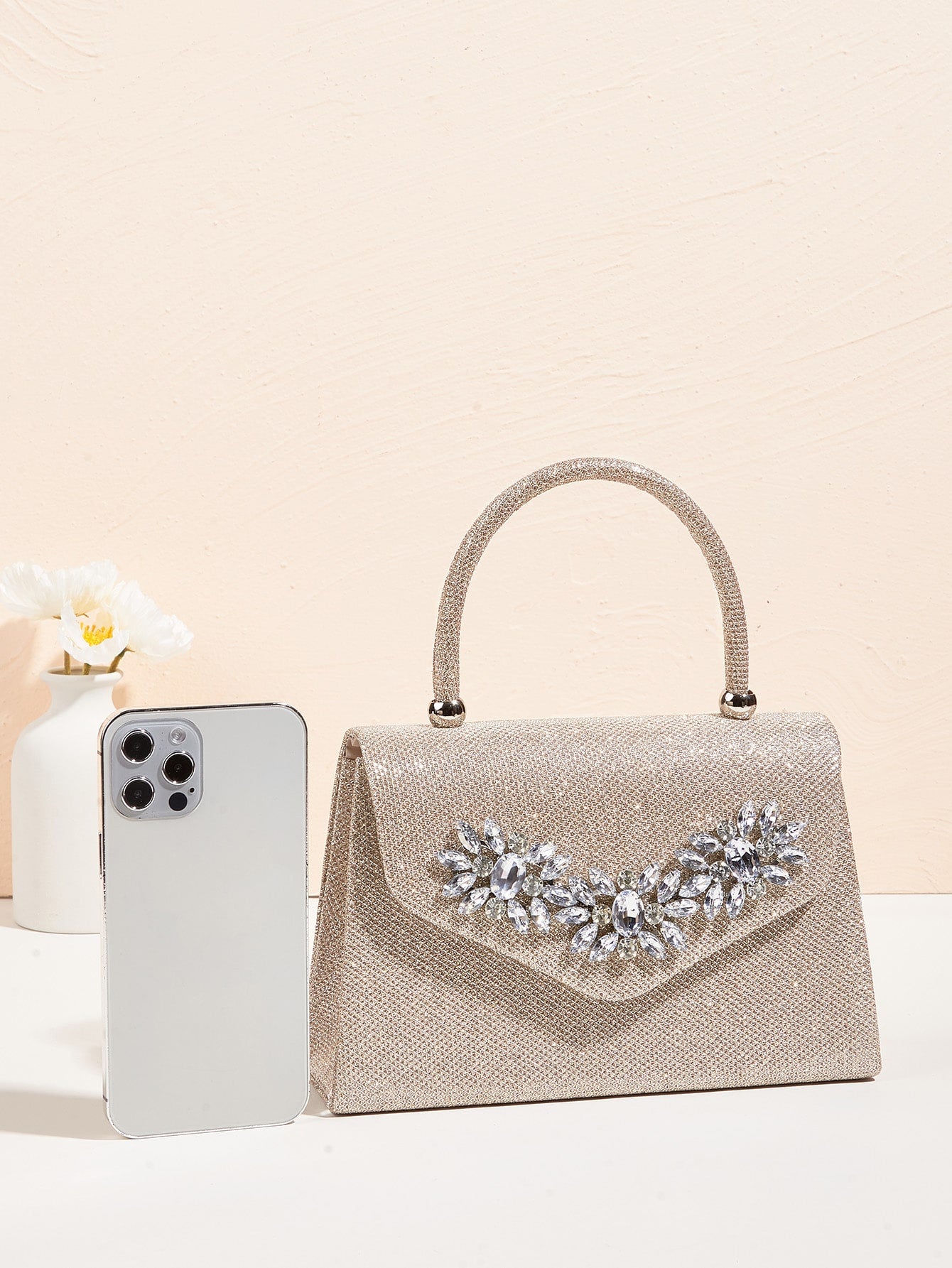 حقيبة سهره وسط ذهبي شنط وحقائب شنط