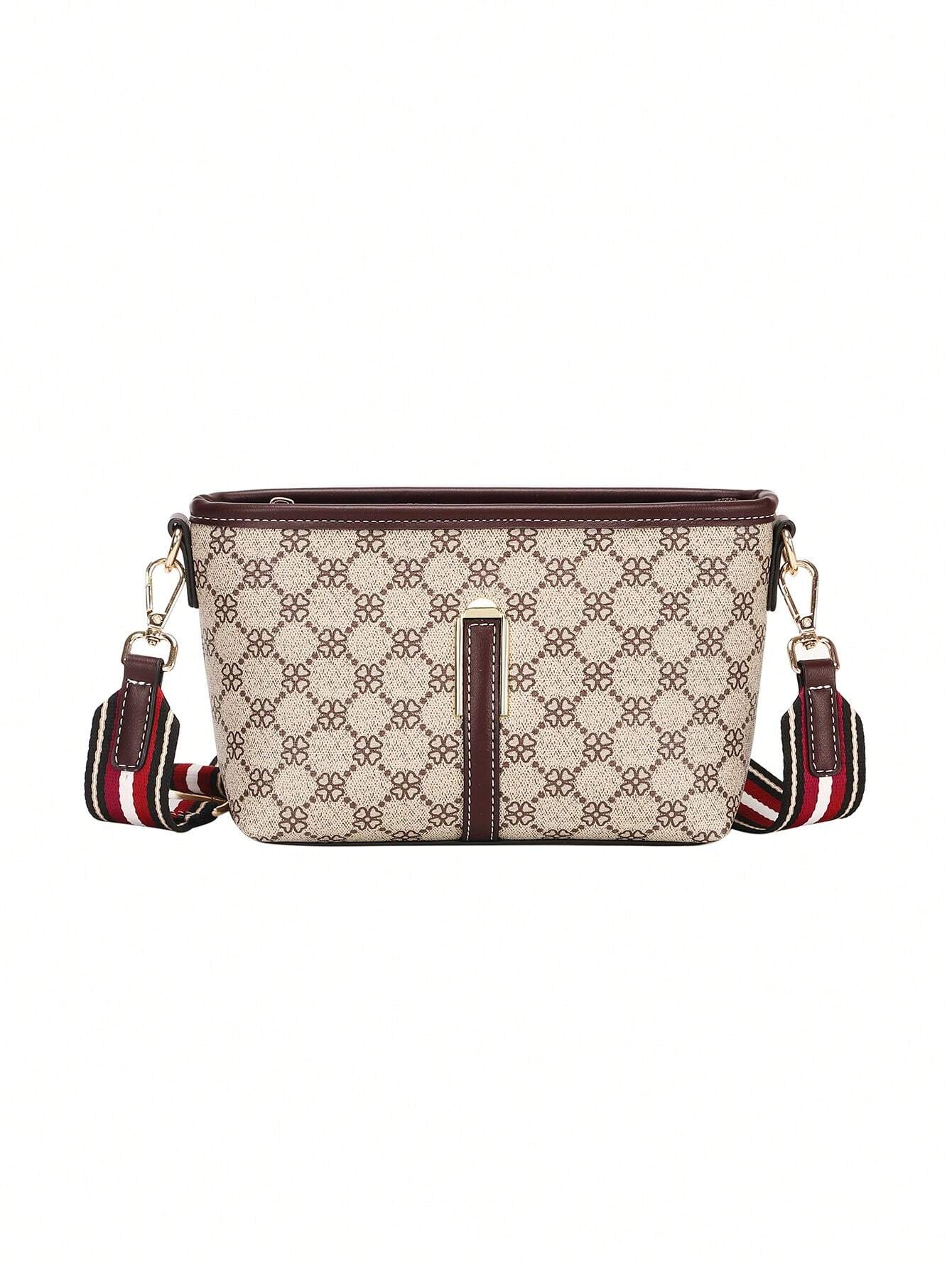 حقيبة كتف نسائية طبعات فنتاج انيقه شنط وحقائب شنط