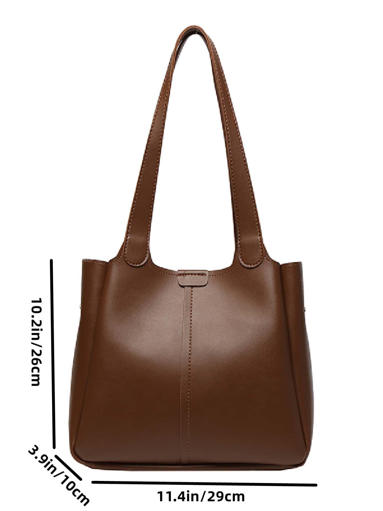 حقيبة مربعة جلد ناعم شنط وحقائب شنط