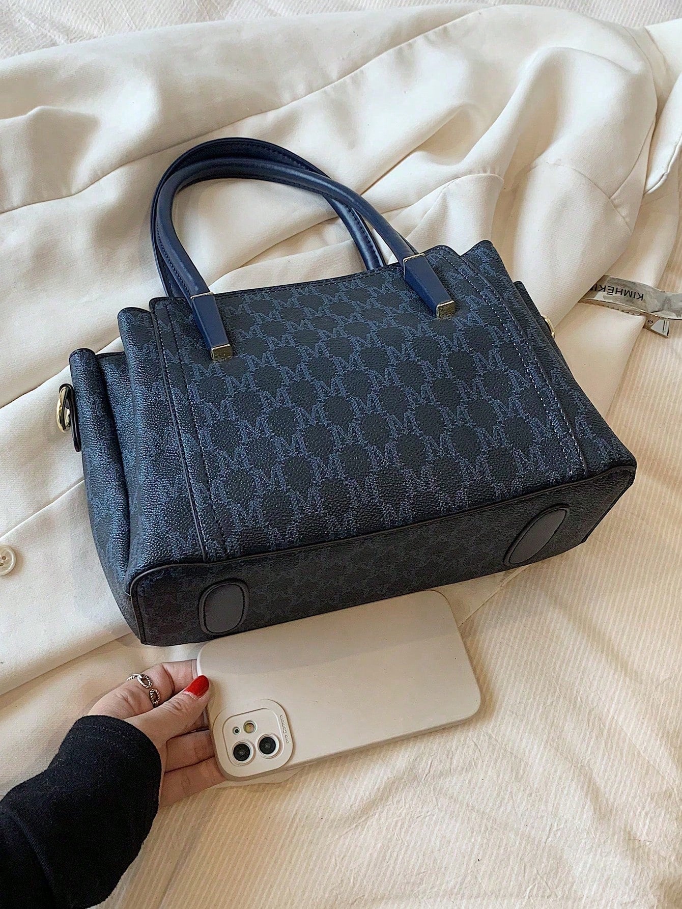 حقيبة كبيرة متعددة الاجزاء شنط وحقائب شنط كحلي