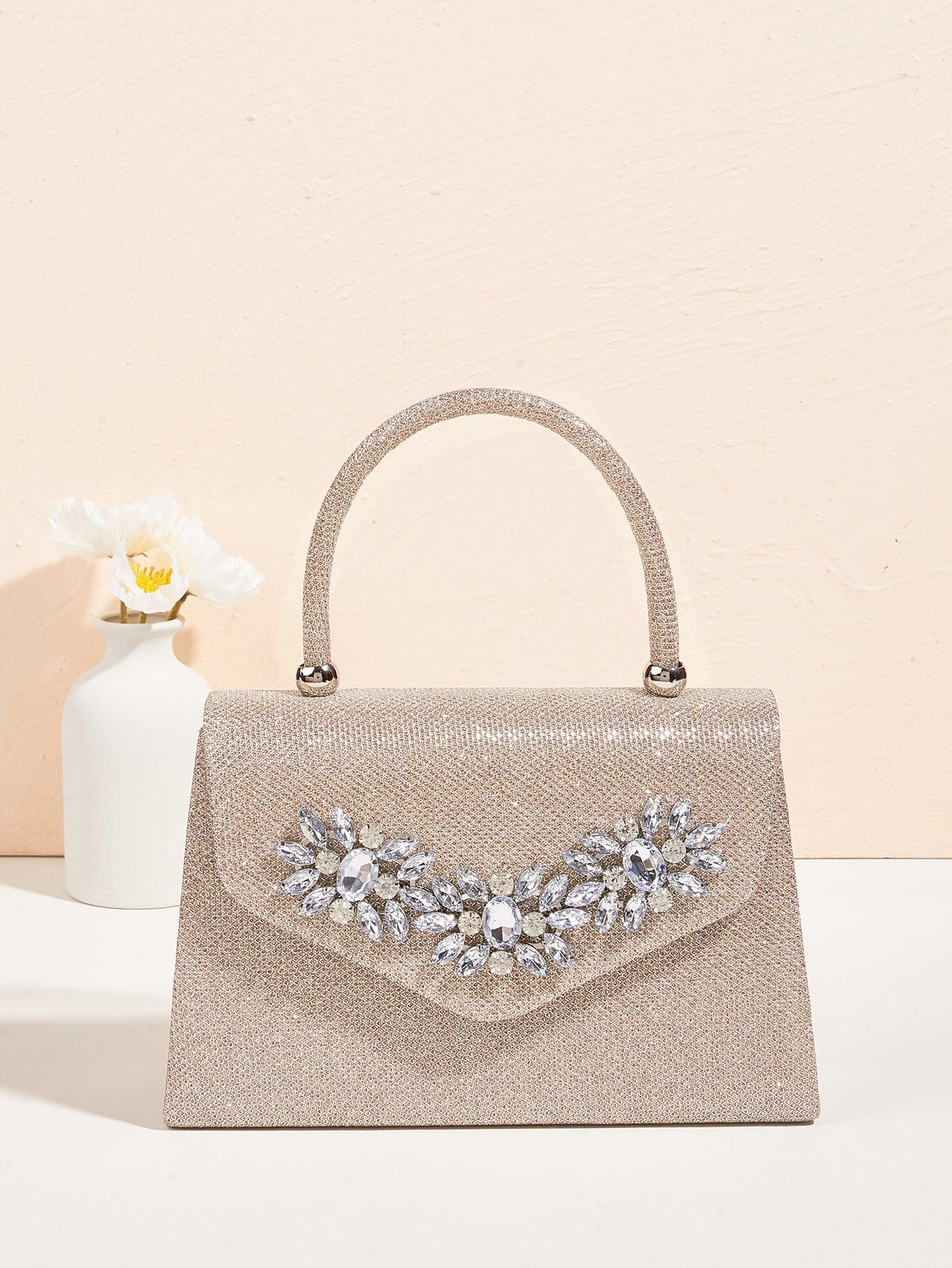 حقيبة سهره وسط ذهبي شنط وحقائب شنط