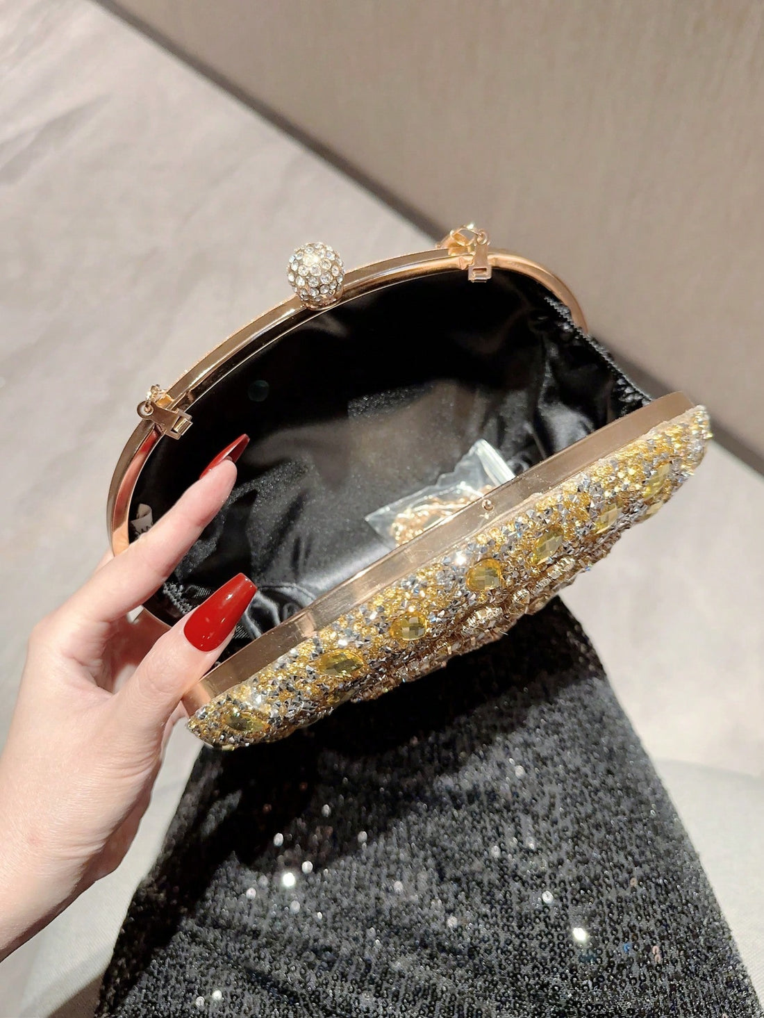 حقيبة سهره ذهبية شنط وحقائب شنط