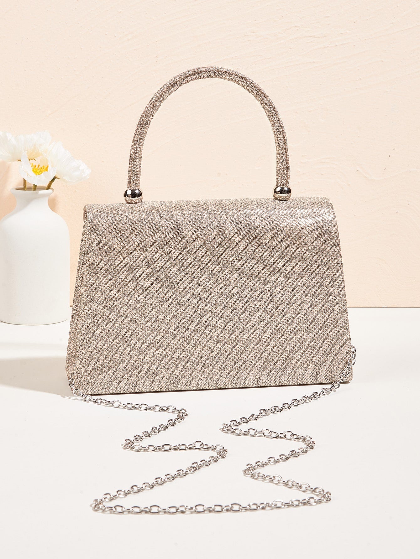 حقيبة سهره وسط ذهبي شنط وحقائب شنط