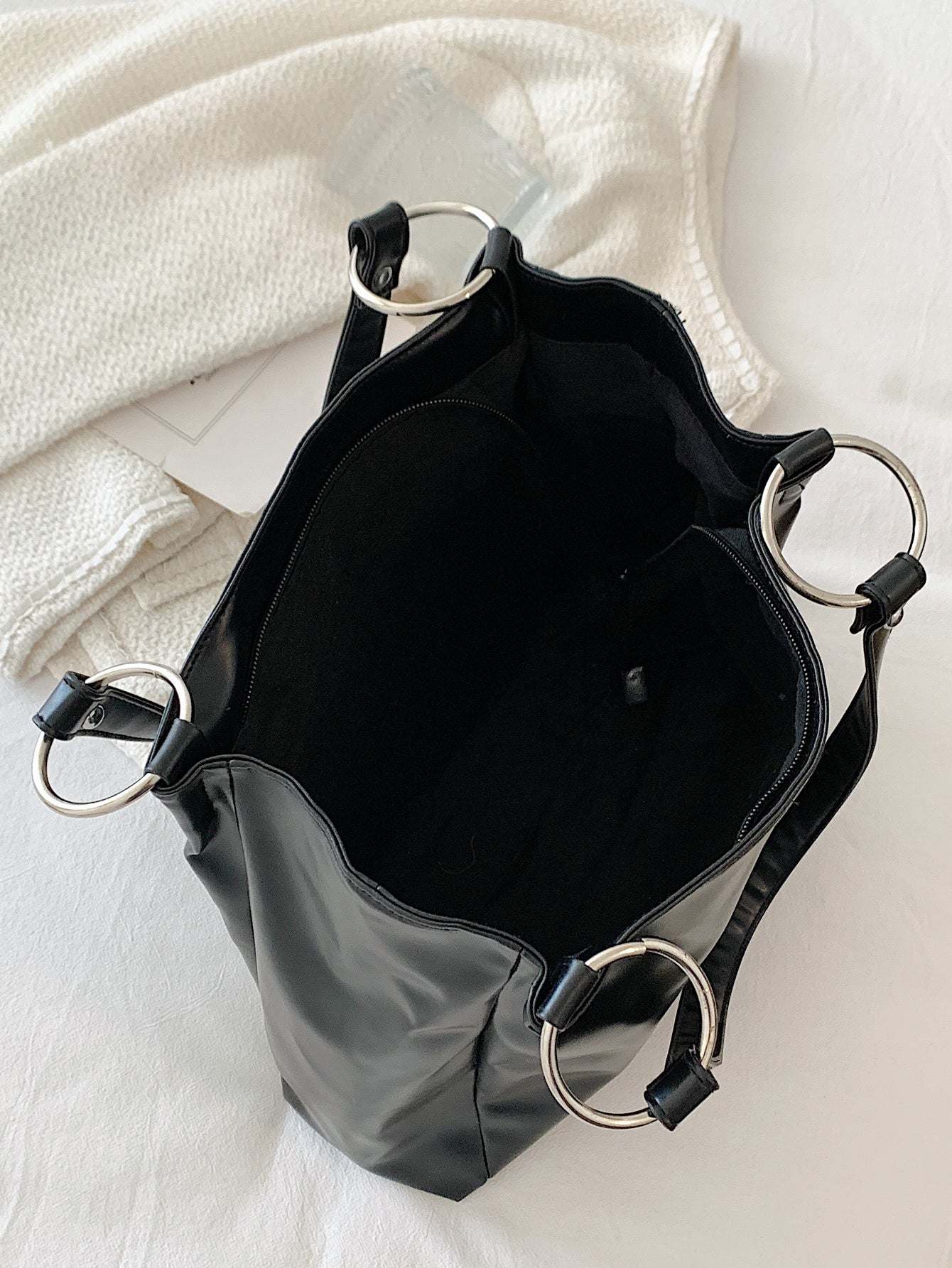 حقيبة كتف ديكور دائري شنط وحقائب شنط