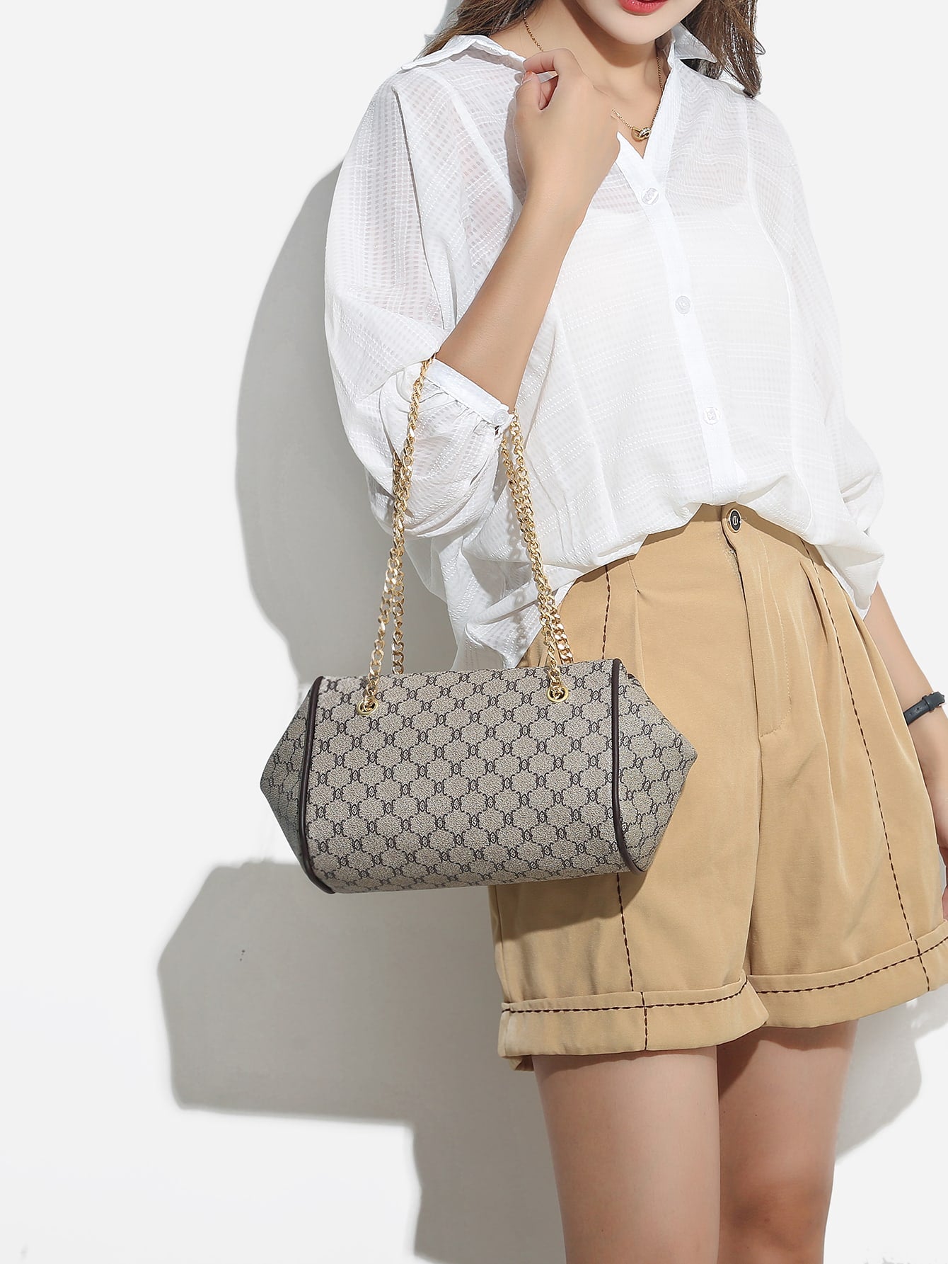 حقيبة يد هندسية بيج شنط وحقائب شنط