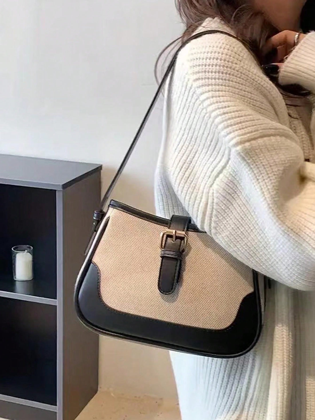 حقيبة كتف بتصميم عتيق شنط وحقائب شنط اسود