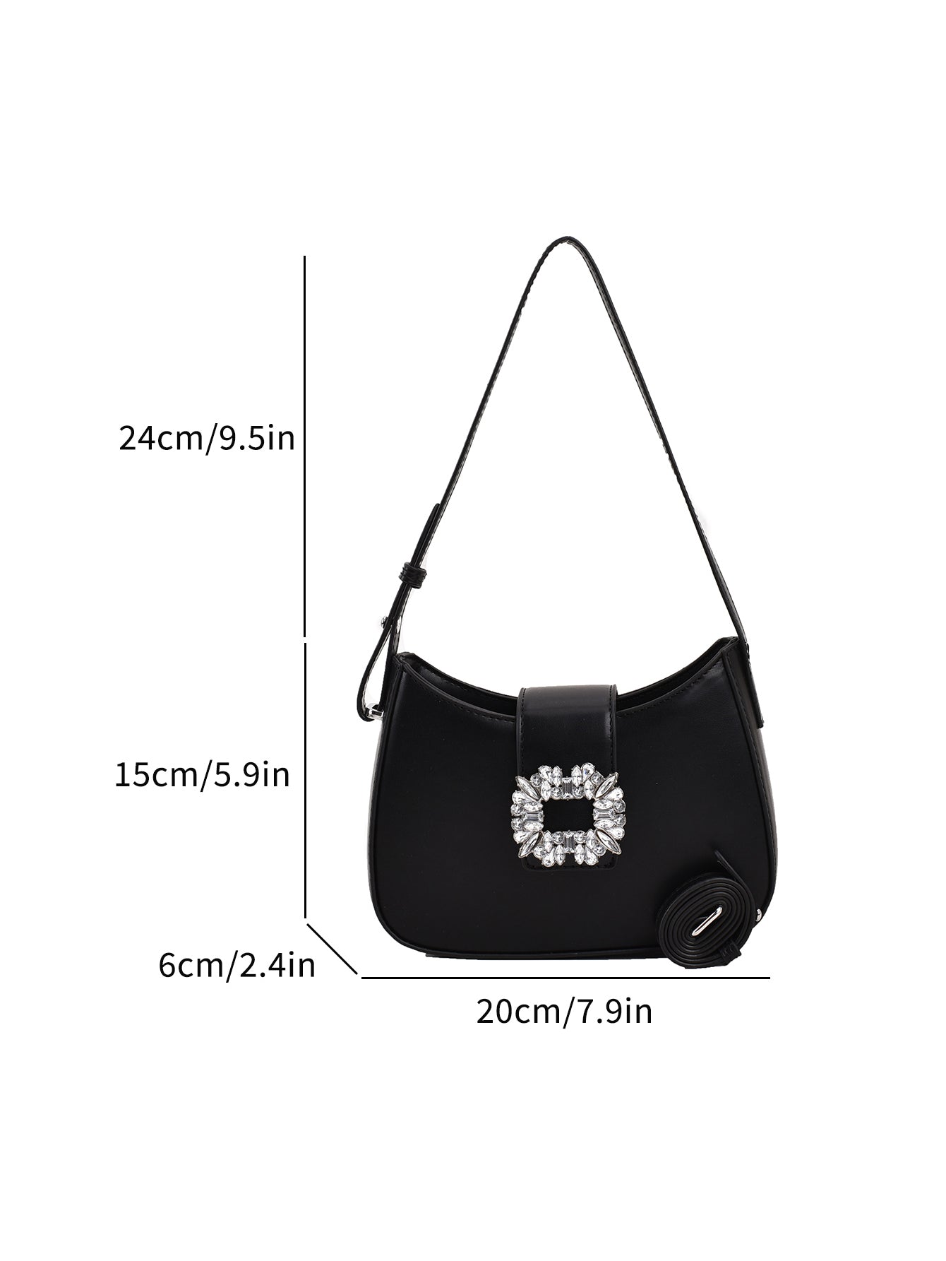 حقيبة كتف مع حجر الراين شنط وحقائب شنط