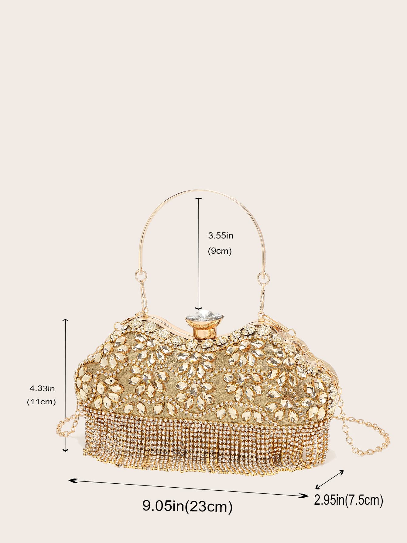 حقيبة سهره دندوش ذهبية شنط وحقائب شنط