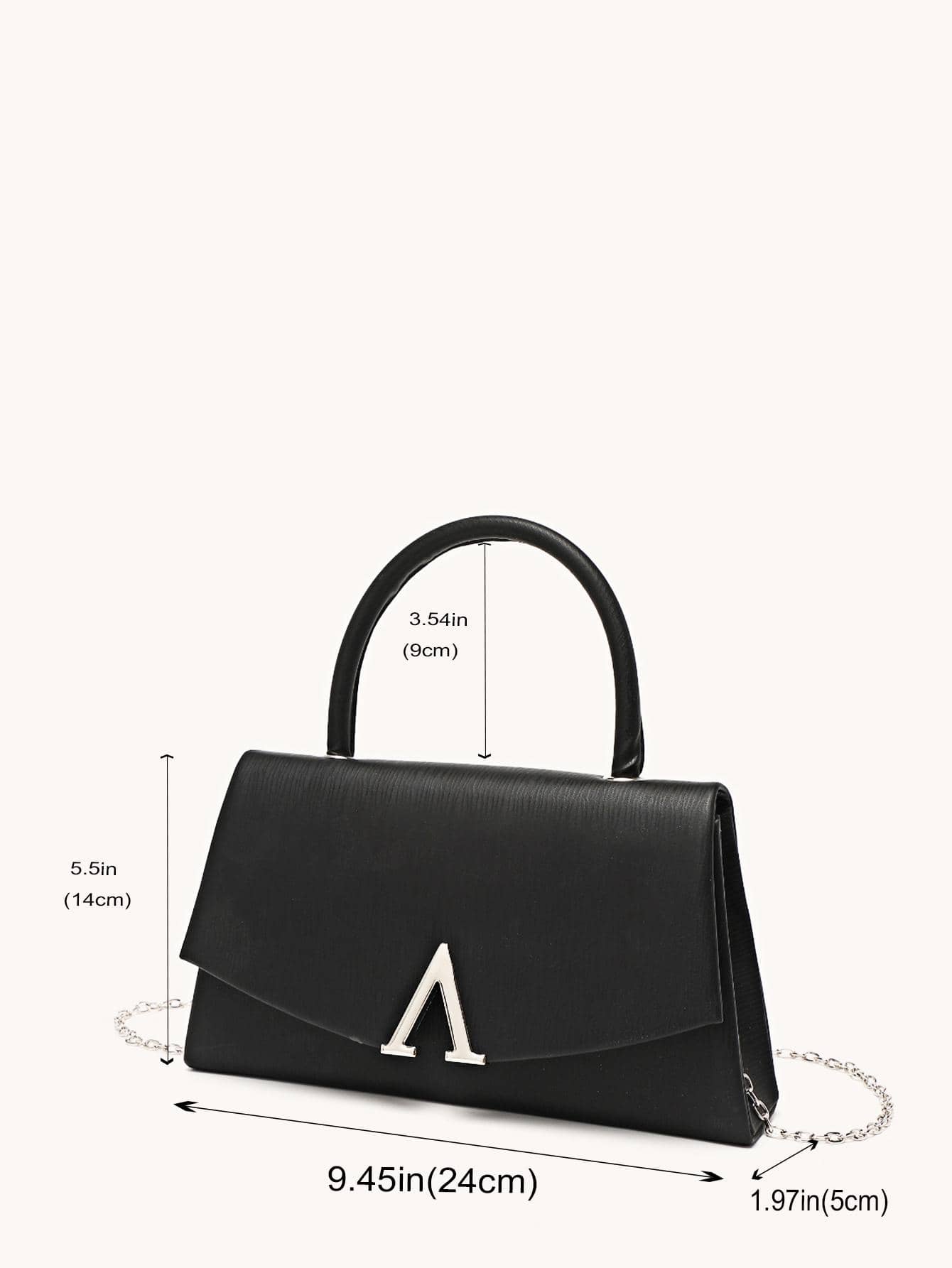 حقيبة مربعة صغير اسود v شنط وحقائب شنط