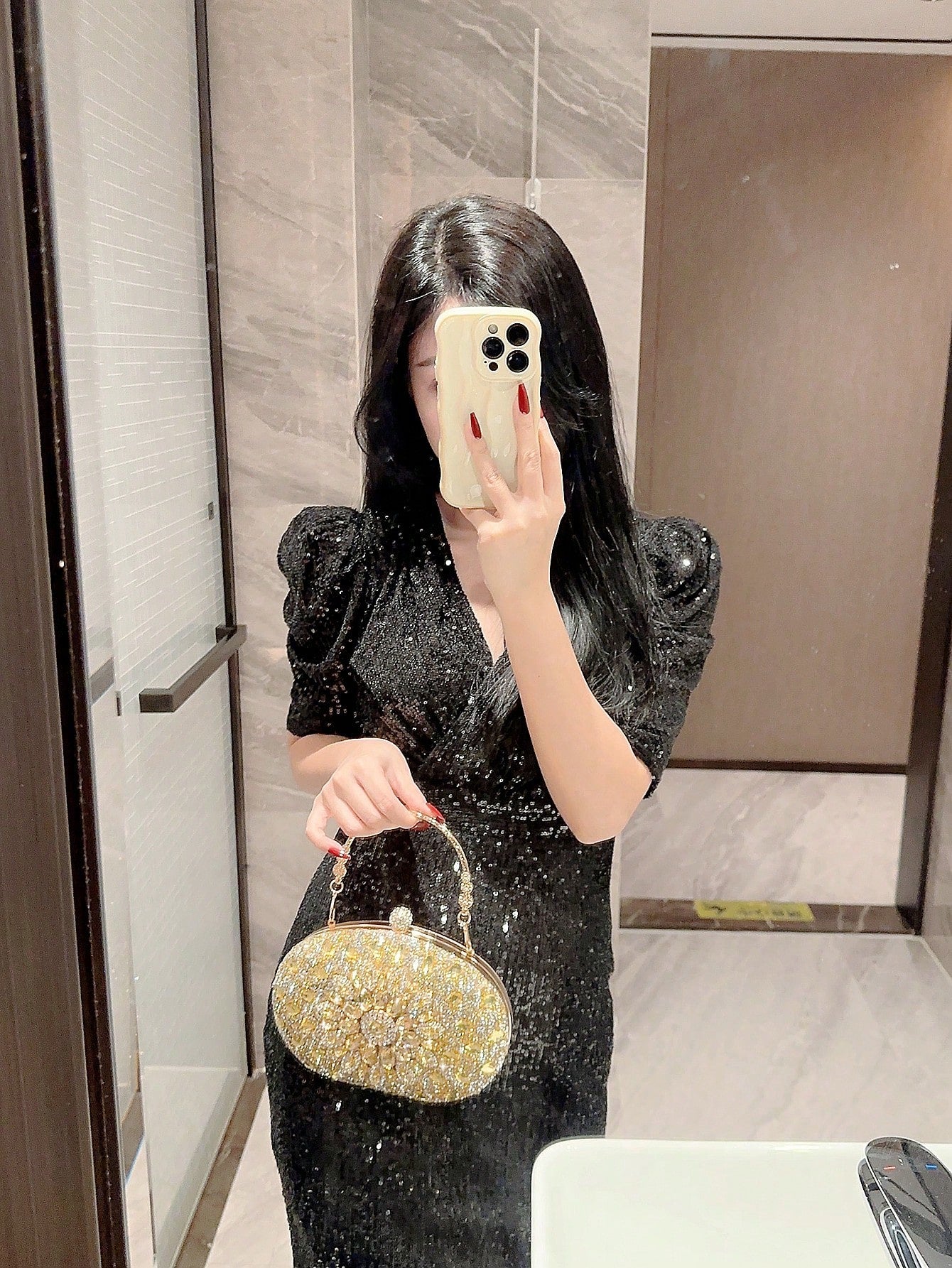 حقيبة سهره ذهبية شنط وحقائب شنط