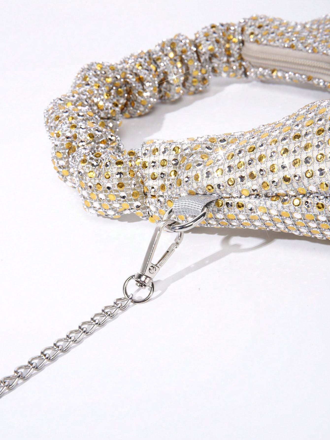 حقيبة سهره كريستال فضي ذهبي شنط وحقائب شنط