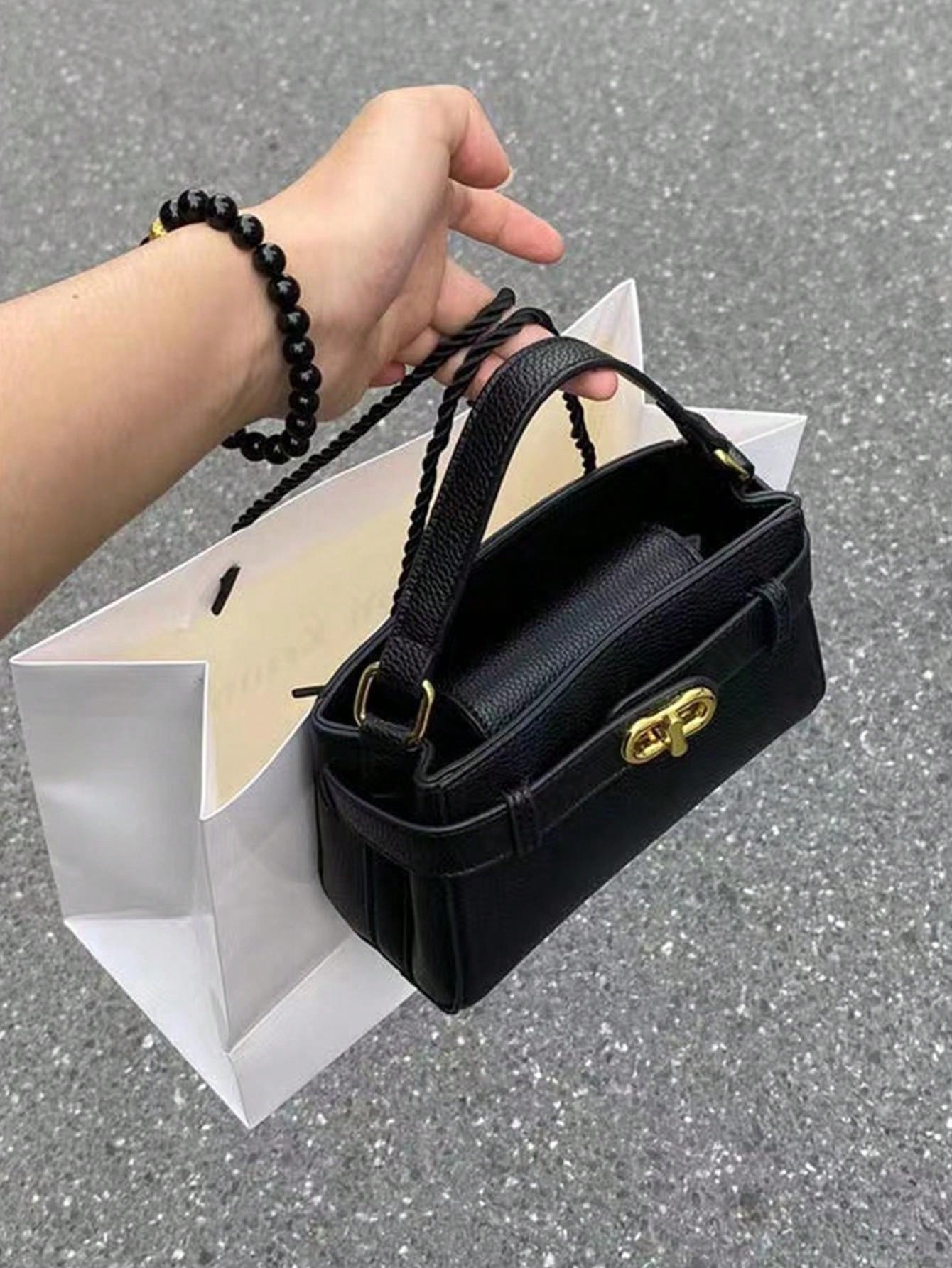 حقيبة يد للنساء ليتشي شنط وحقائب شنط