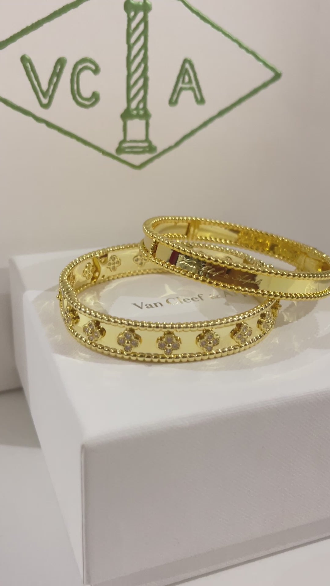 اساور فان كليف 2 قطع لوقو اسواره van cleef