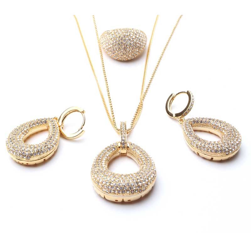 طقم سهرة دمعة مجوف اطقم متوفر 2 لون ذهبي 7