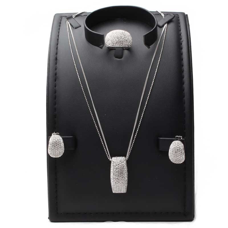 طقم سهرة ريكتنقل مرصع كريستال اطقم متوفر 2 لون