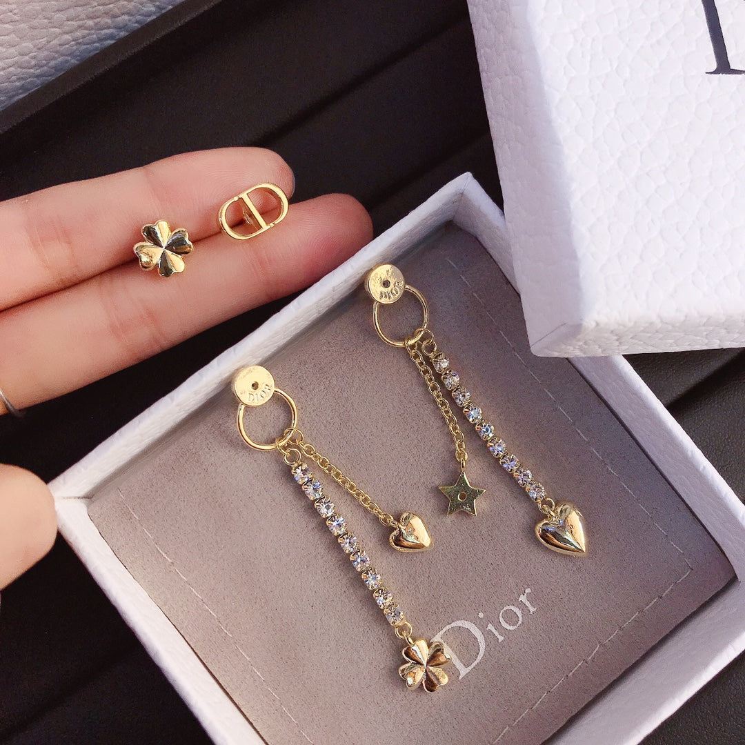 حلق جادور انتيك مدور حلق dior