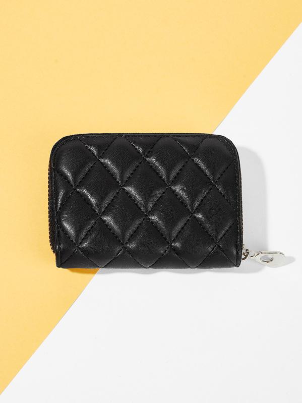 محفظة مطرزة جيوب متعددة محافظ بوك اسود