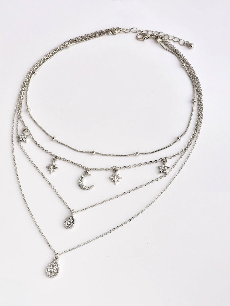 سلسال تشوكر دمعه سلسال متوفر 1 لون فضي