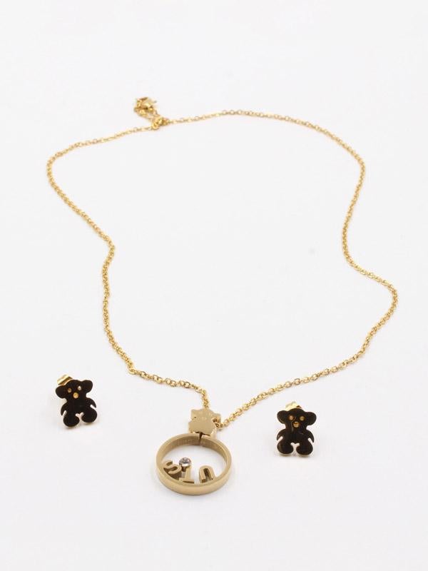 طقم توس سيركل قولد اطقم دبدوب ذهبي