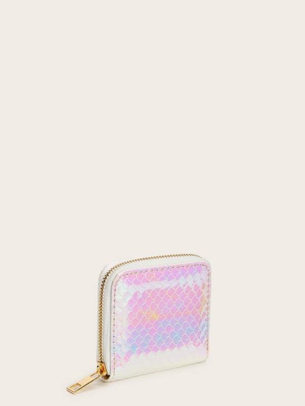 محفظة جلد ثعبان لماع محافظ بوك وردي