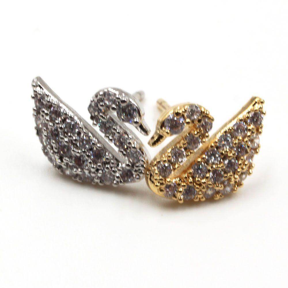 حلق وزه زركون صغير حلق متوفر 2 لون