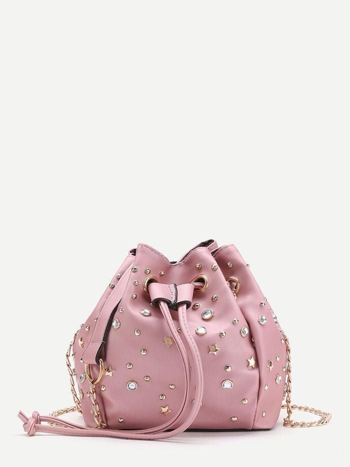 شنطة بول اند بيل متوسطة الحجم شنط وحقائب متوفر 3 لون وردي