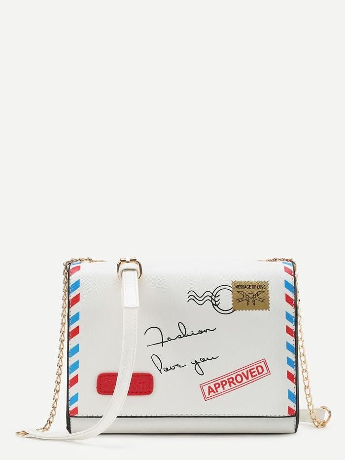 شنطه شكل ظرف ابيض شنط وحقائب متوفر 1 لون ابيض