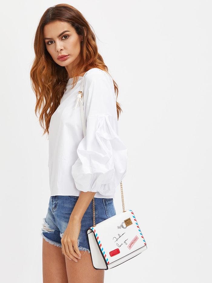 شنطه شكل ظرف ابيض شنط وحقائب متوفر 1 لون