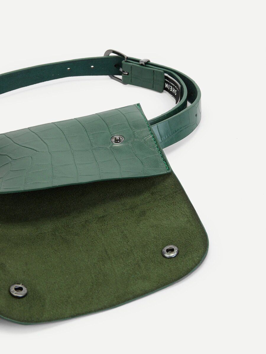 شنطة جلد ثعبان بحزام خصر شنط وحقائب شنط