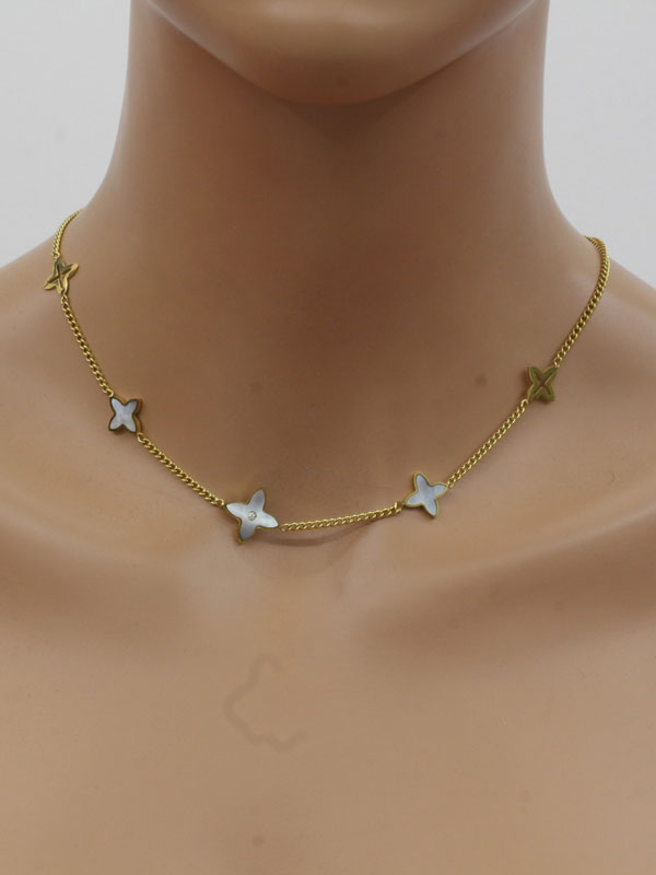 Louis Vuitton flower necklace - سلسال وردة لويس فيتون سلسال louis vuitton
