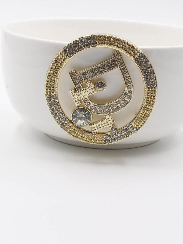 بروش ديور كريستال بروش dior ذهبي