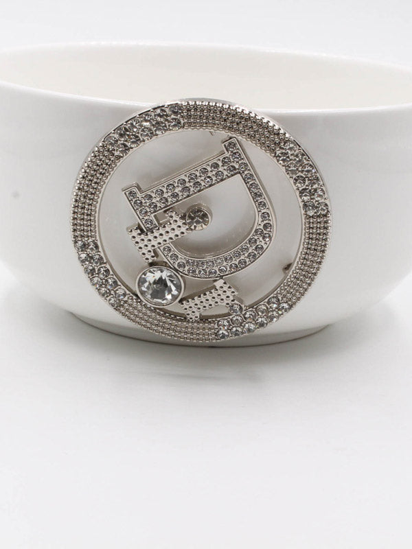 بروش ديور كريستال بروش dior فضي