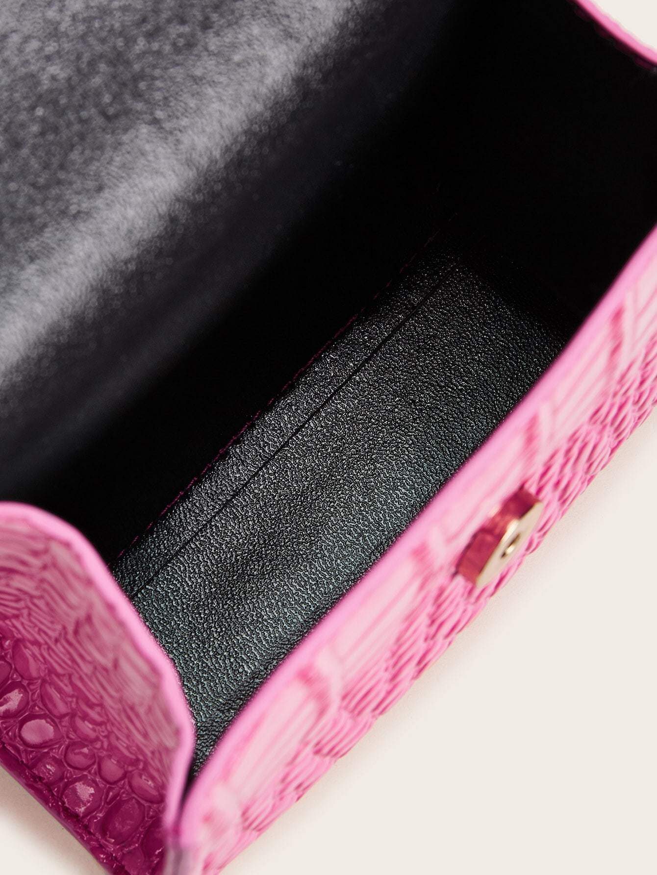 حقيبة كتف بنقشة جلد تمساح شنط وحقائب شنط