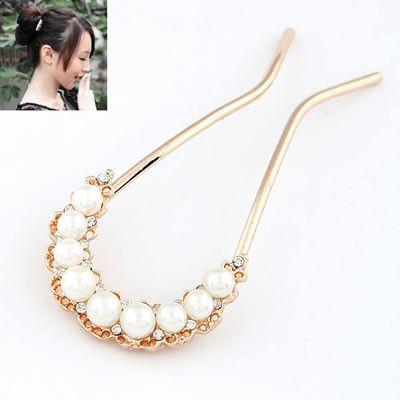 اكسسوار شعر بينس بيرل اكسسوارات شعر متوفر 1 لون ذهبي