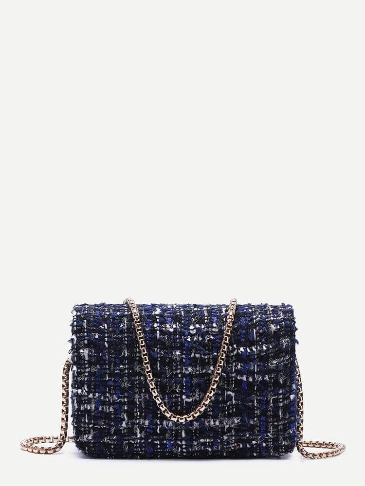 حقيبة زرقاء مرصعة شنط وحقائب متوفر 1 لون