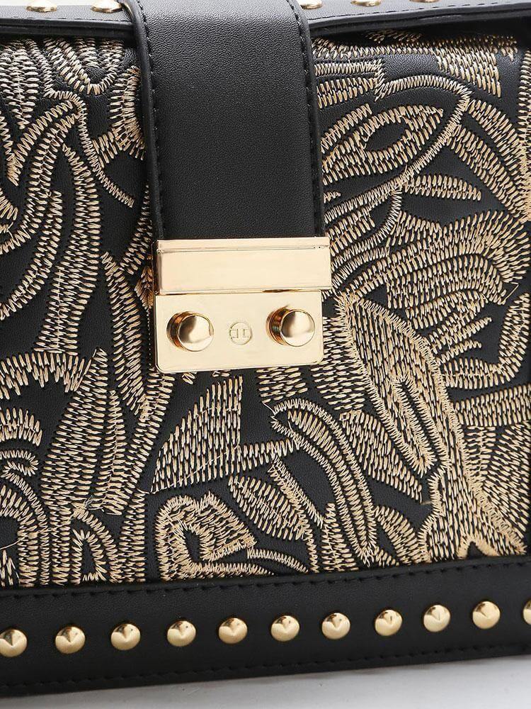 حقيبة الكتف سوداء جلد PU شنط وحقائب متوفر 1 لون