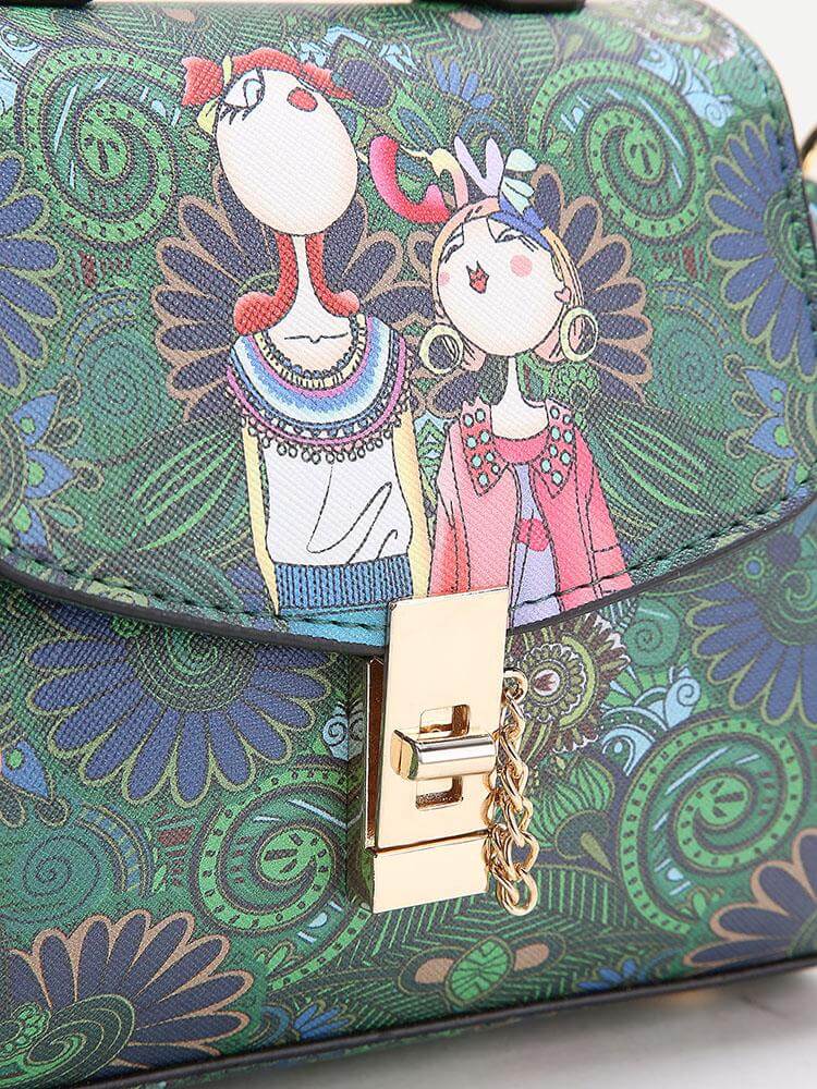 حقيبة الكتف خضراء جلد صناعي شنط وحقائب متوفر 1 لون