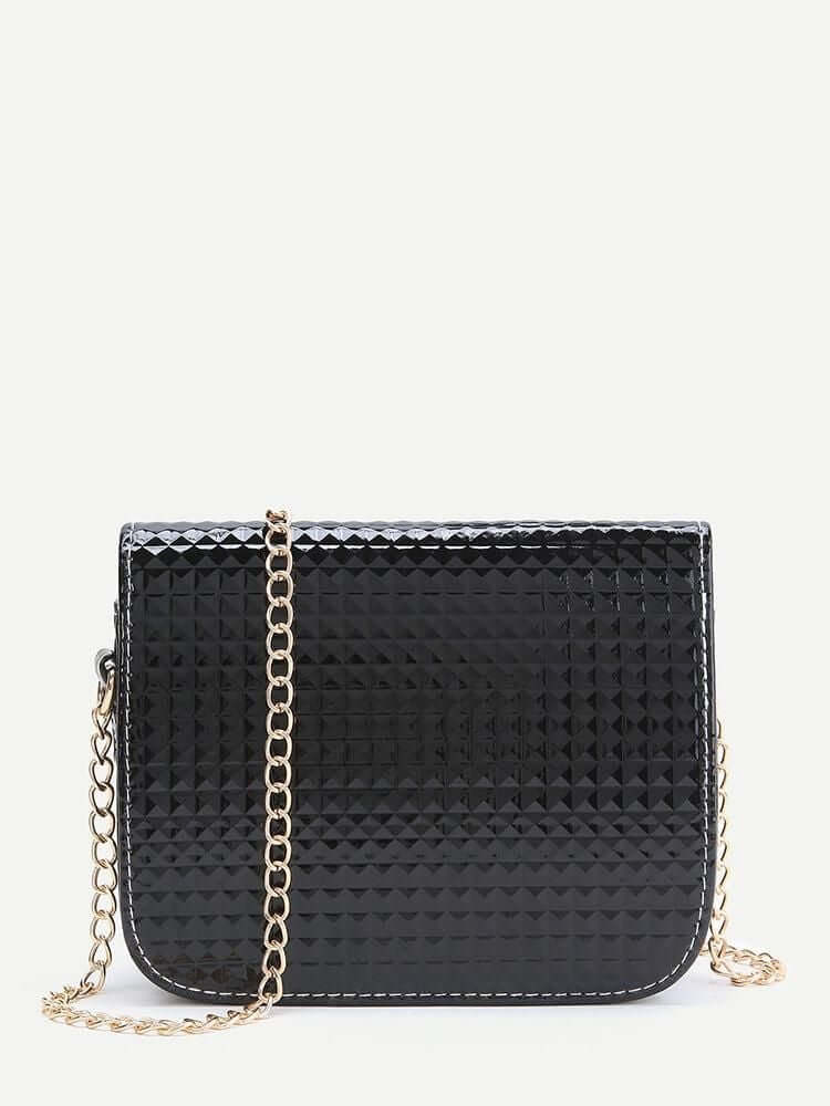 حقيبة السلسلة سوداء شنط وحقائب متوفر 1 لون