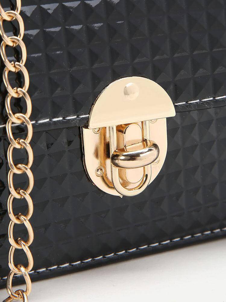 حقيبة السلسلة سوداء شنط وحقائب متوفر 1 لون