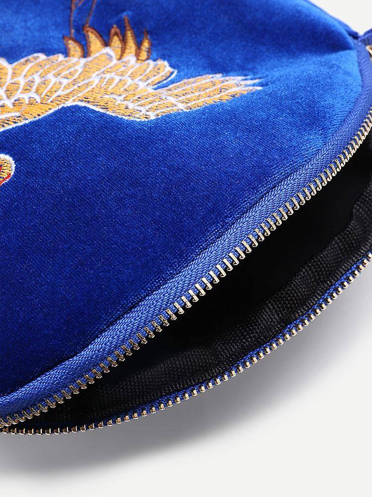 حقيبة مطرز طائر الكركي شنط وحقائب متوفر 1 لون