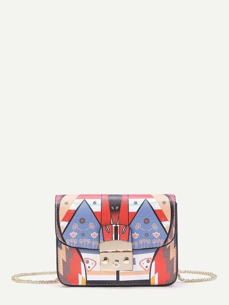 حقيبة طباعة رسم كاريكتوري شنط وحقائب متوفر 1 لون ملون