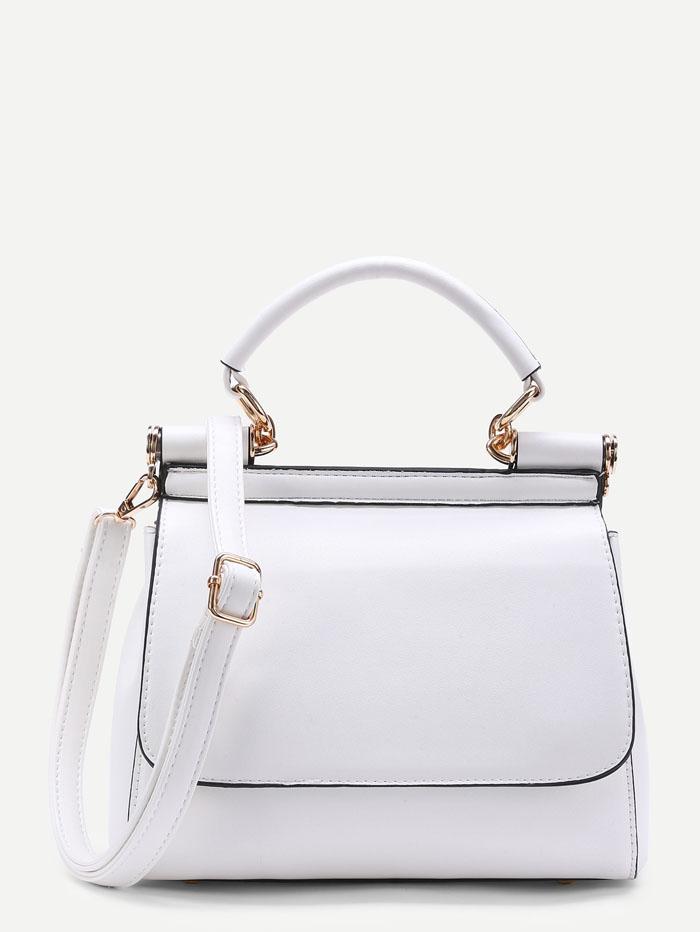 شنطة كتف جلد صناعي مزخرفه زهور شنط وحقائب متوفر 1 لون