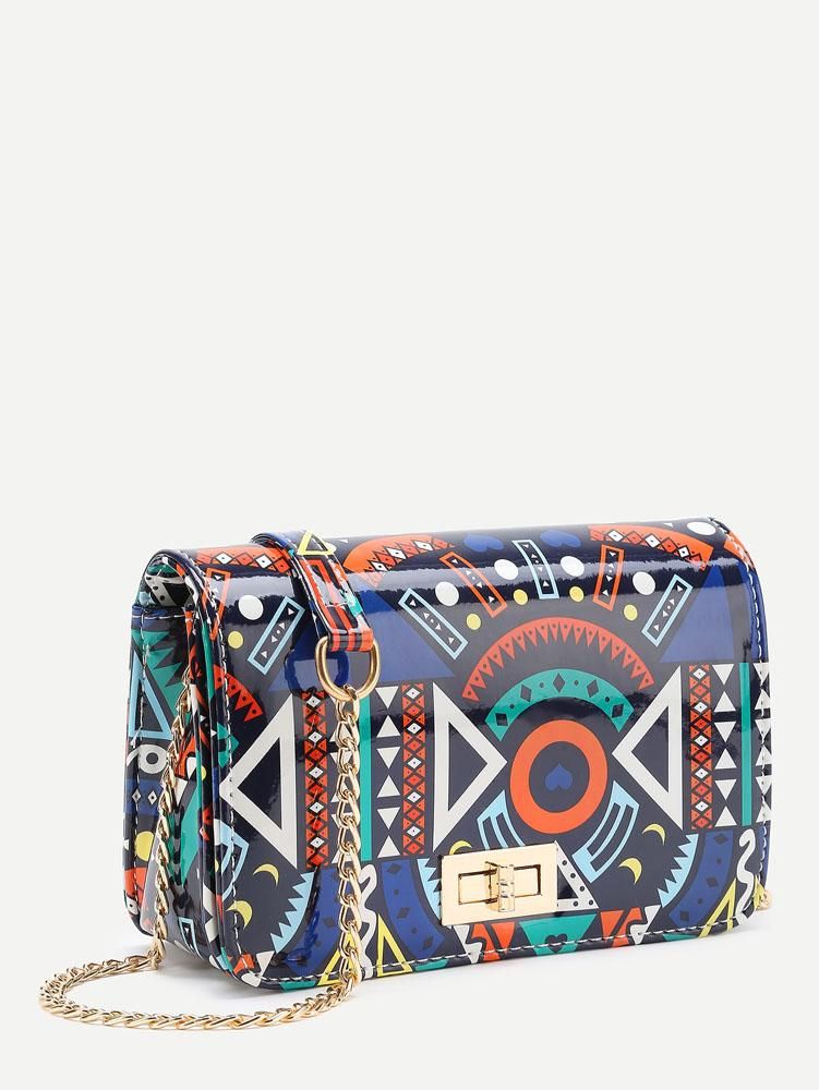 شنطه نسائيه كاجوال هندسي الشكل تويست شنط وحقائب شنط ملون