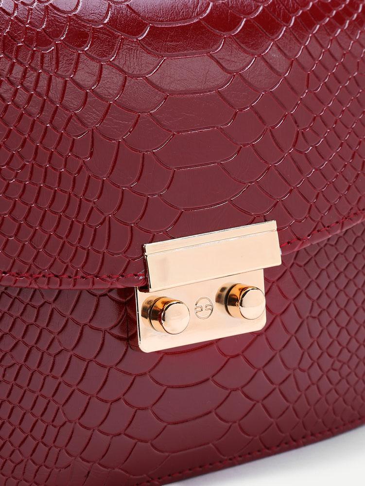 شنطه بجلد ثعبان بمفصل معدني شنط وحقائب متوفر 3 لون