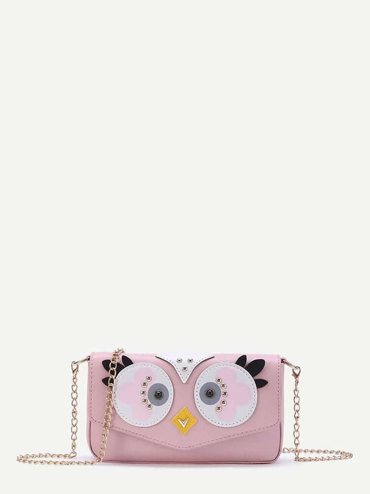 حقيبة تمر بالجسم نمط كتكوت شنط وحقائب متوفر 3 لون وردي