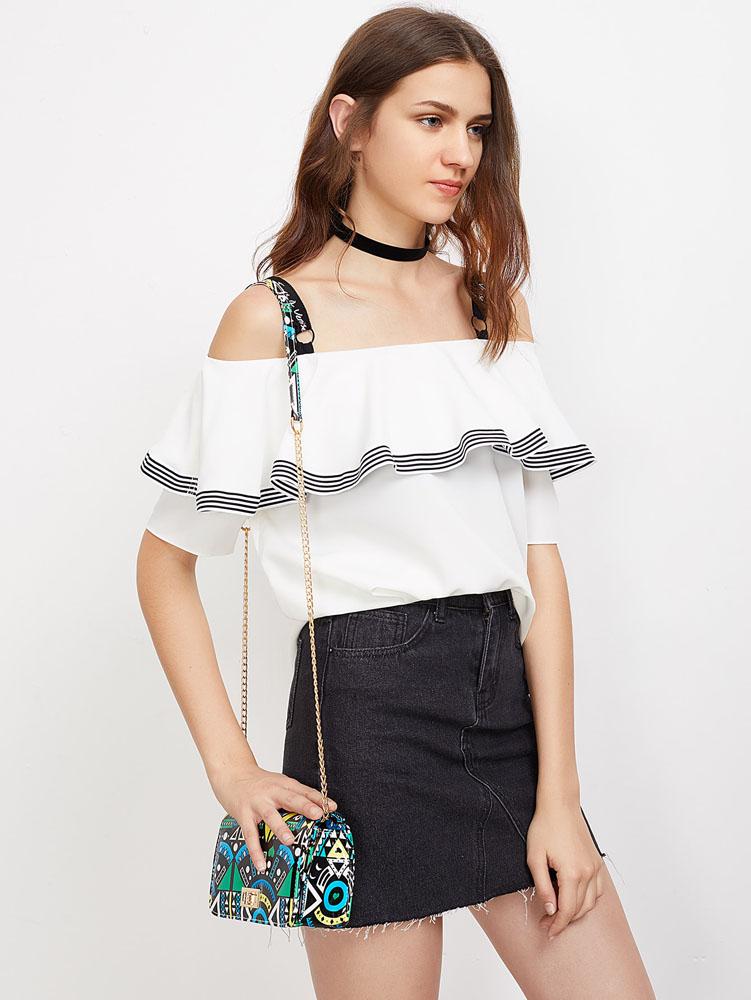 شنطه نسائيه كاجوال هندسي الشكل تويست شنط وحقائب شنط