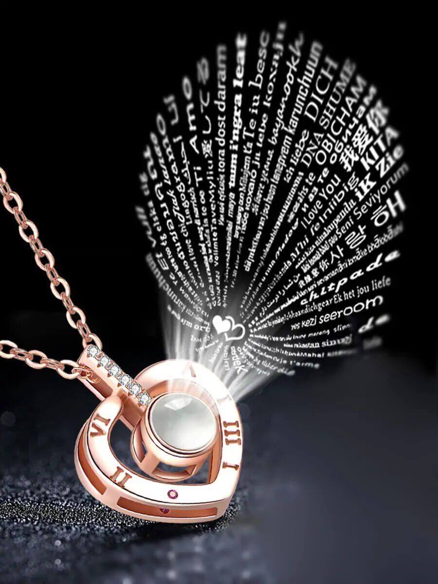 سلسال احبك بمائة لغه قلب سلسال متوفر 2 لون