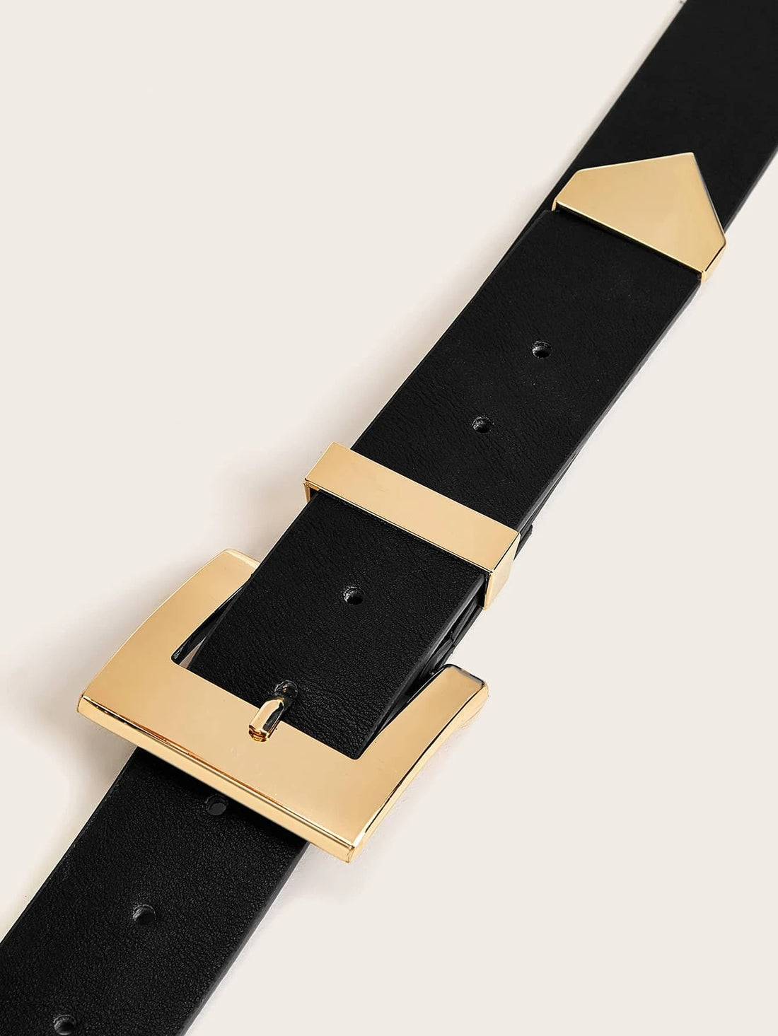 حزام مشبك ذهبي معدني احزمة jewel اسود