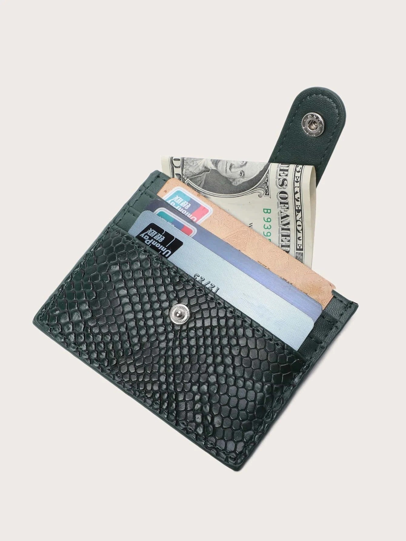 حامل بطاقات اخضر محافظ بوك